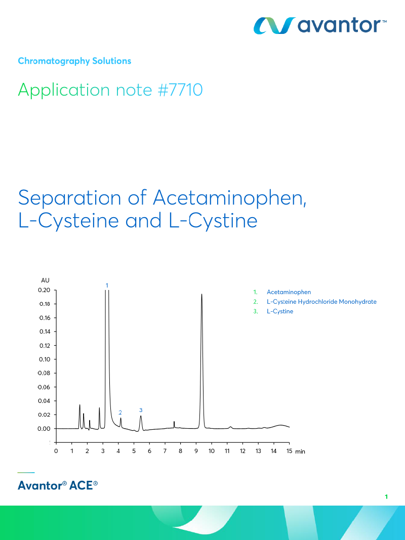 Acetaminophen, LCysteine and LCystine