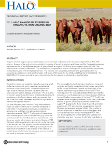 HPLC Analysis of Steroids in Organic vs. Non-Organic Beef